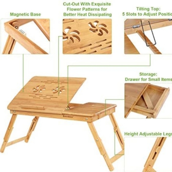 Bamboo Laptop Stand Brand New!!! - Picture 2 of 10